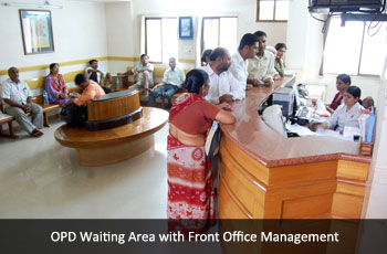 OPD Waiting Area with Front Office Management